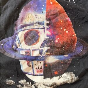 Robert Graham Skull Space Graphic Tee | Artist Series | Black | Size 3XL